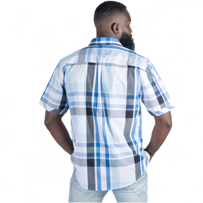 Veno Plaid Shirt (White) 846