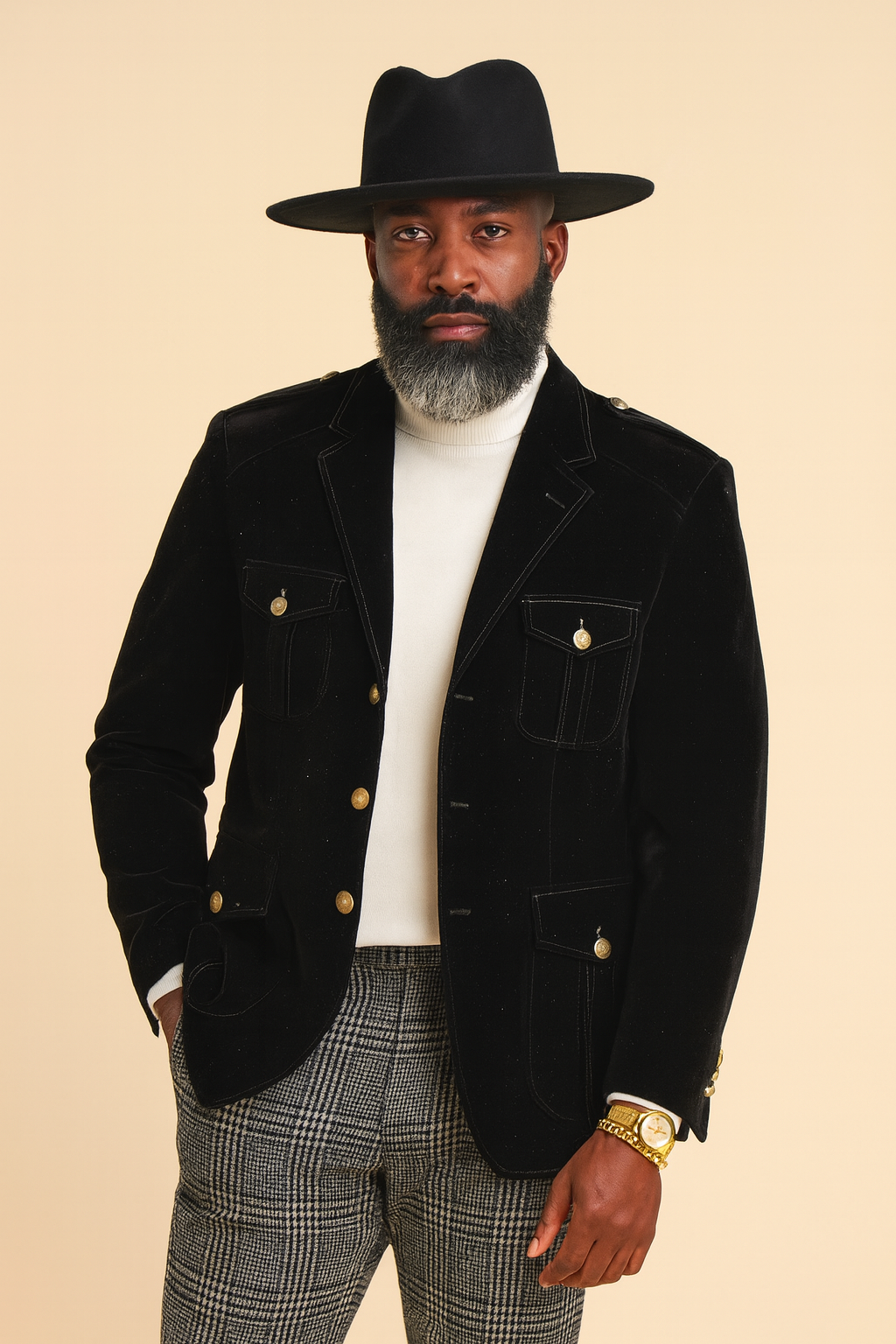 Inserch Military Blazer 569 (Black)