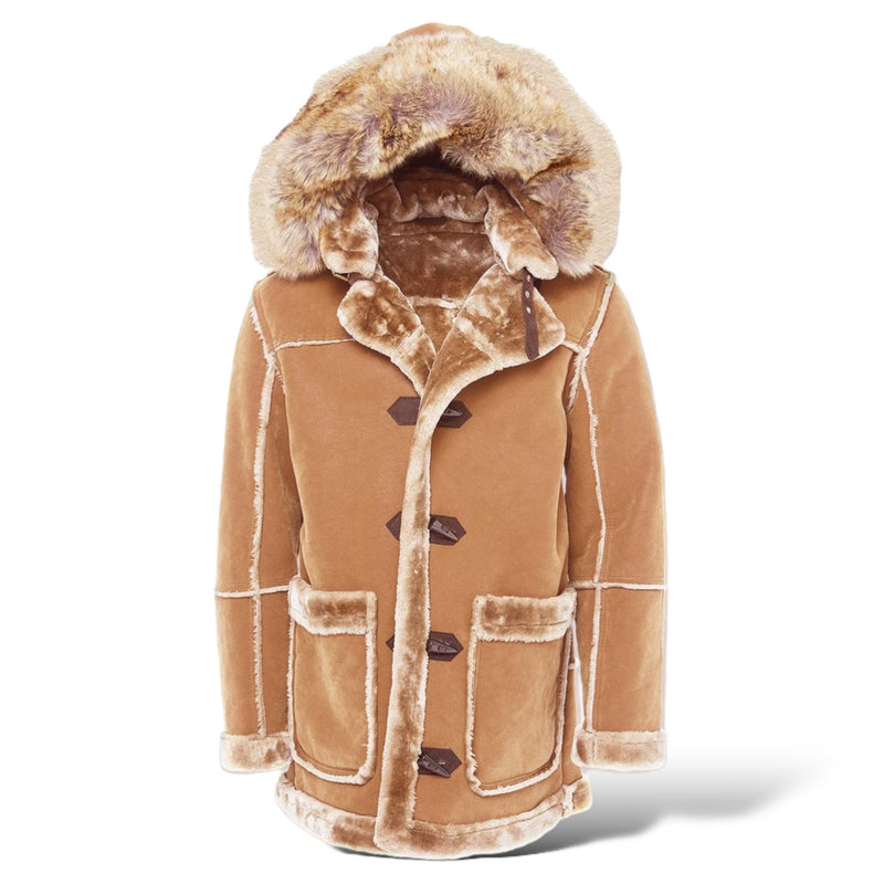 Jordan Craig Shearling Coat (Praline)