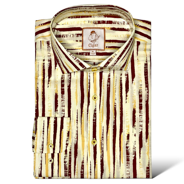 Cigar Couture "Sunset2" Shirt (Beige) 1570