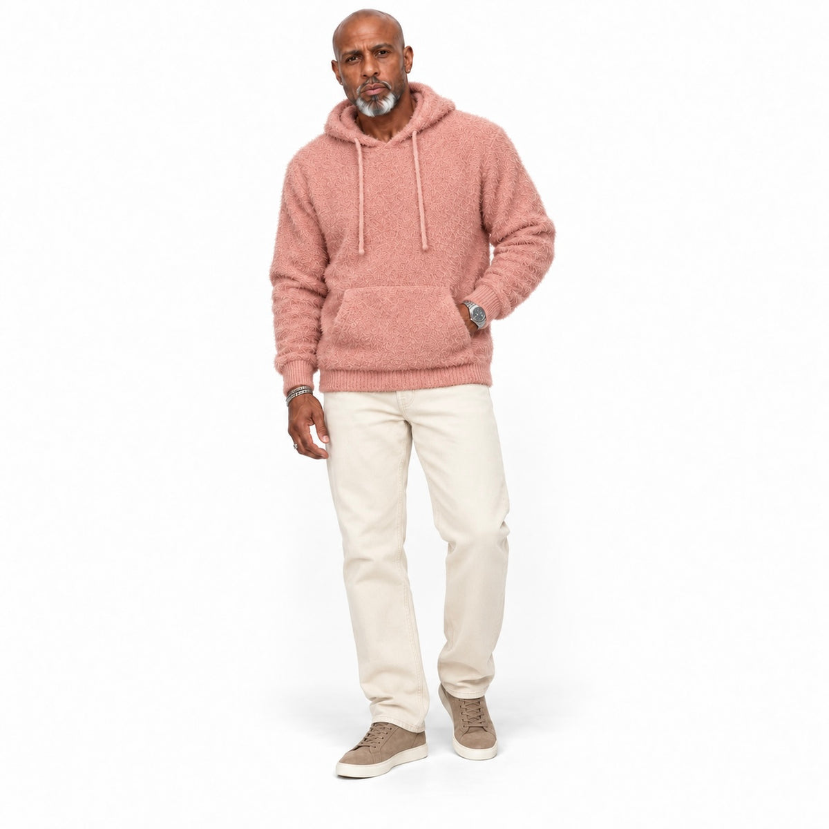 OIM Men’s Signature Textured Pullover Hoodie - Muave