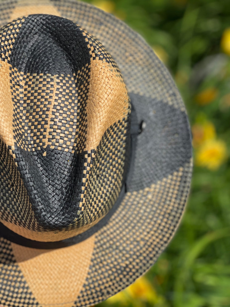 Bruno Straw Hat "Cubano" (Black/Natural)