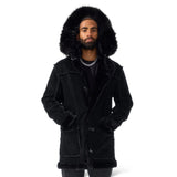 Jordan Craig Shearling Coat (Jet Black)