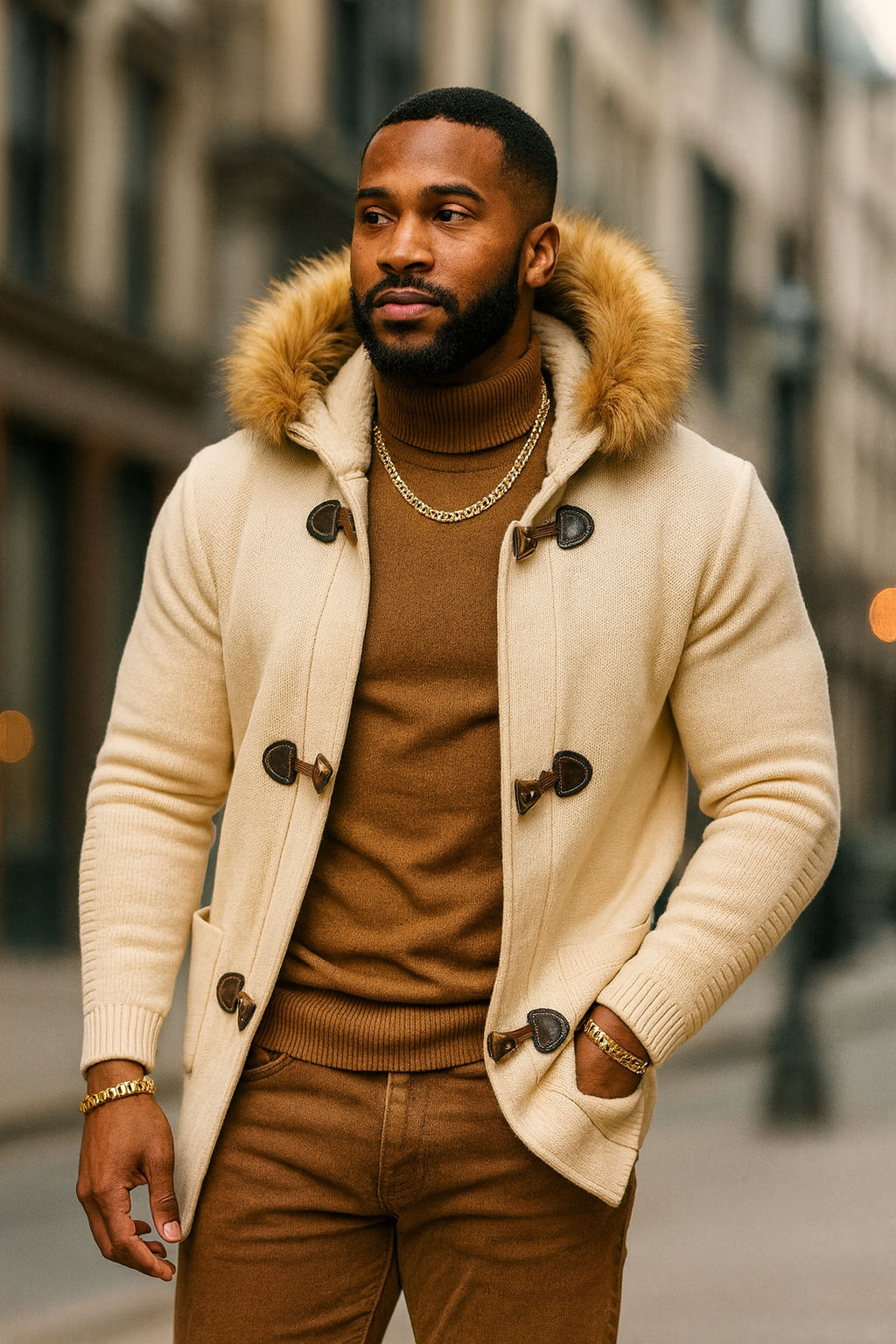 OIM "Lexington" Zip up Sweater (Sand)