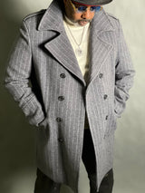 Canuti DB 3/4 Length "Clayton" Peacoat (Gray)