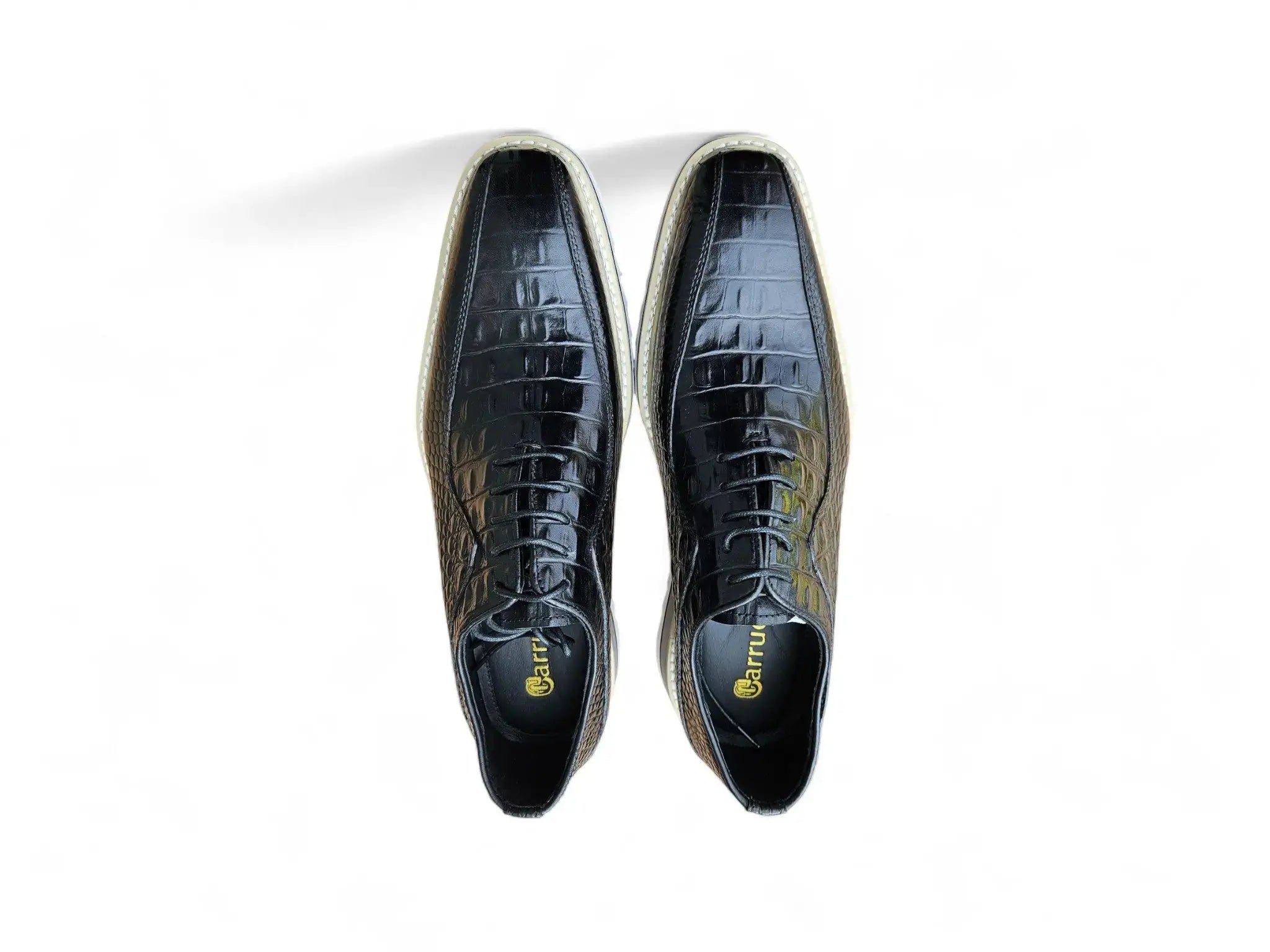 Alligator Embossed Leather Derby