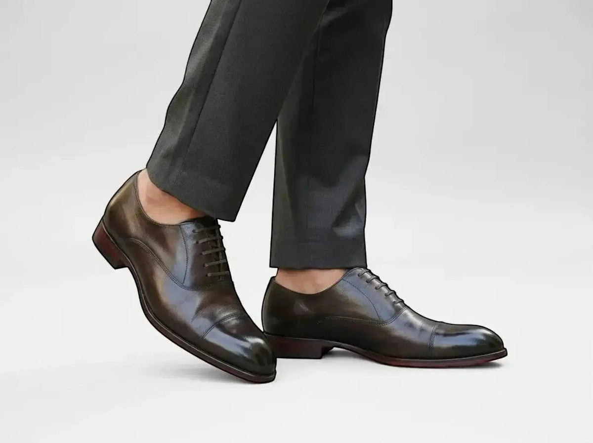 Avon Cap Toe Oxford in Leather Sole