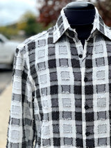 Lanzino "Stitched" Shirt (Black/White)