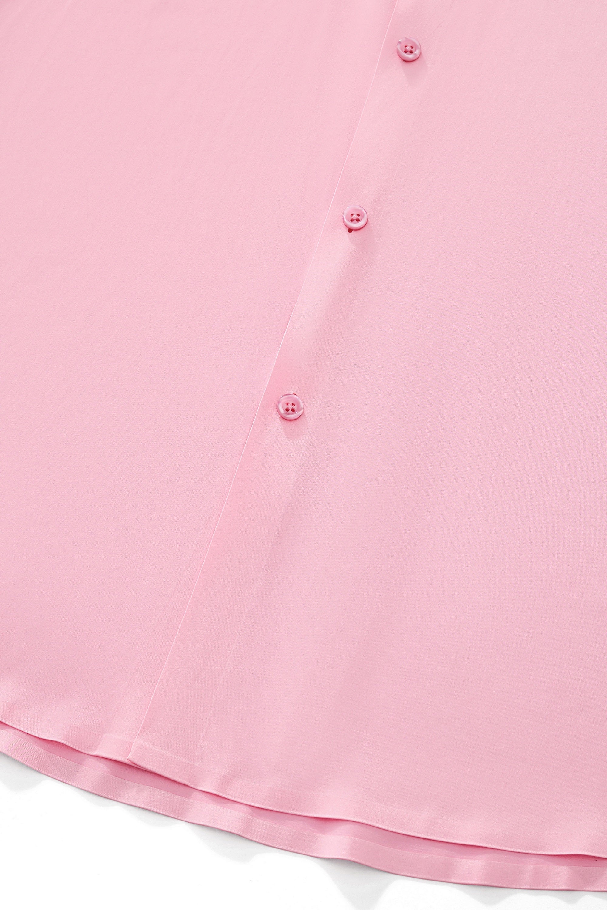 SIGNATURE SATIN STITCHLESS LS Shirt PINK