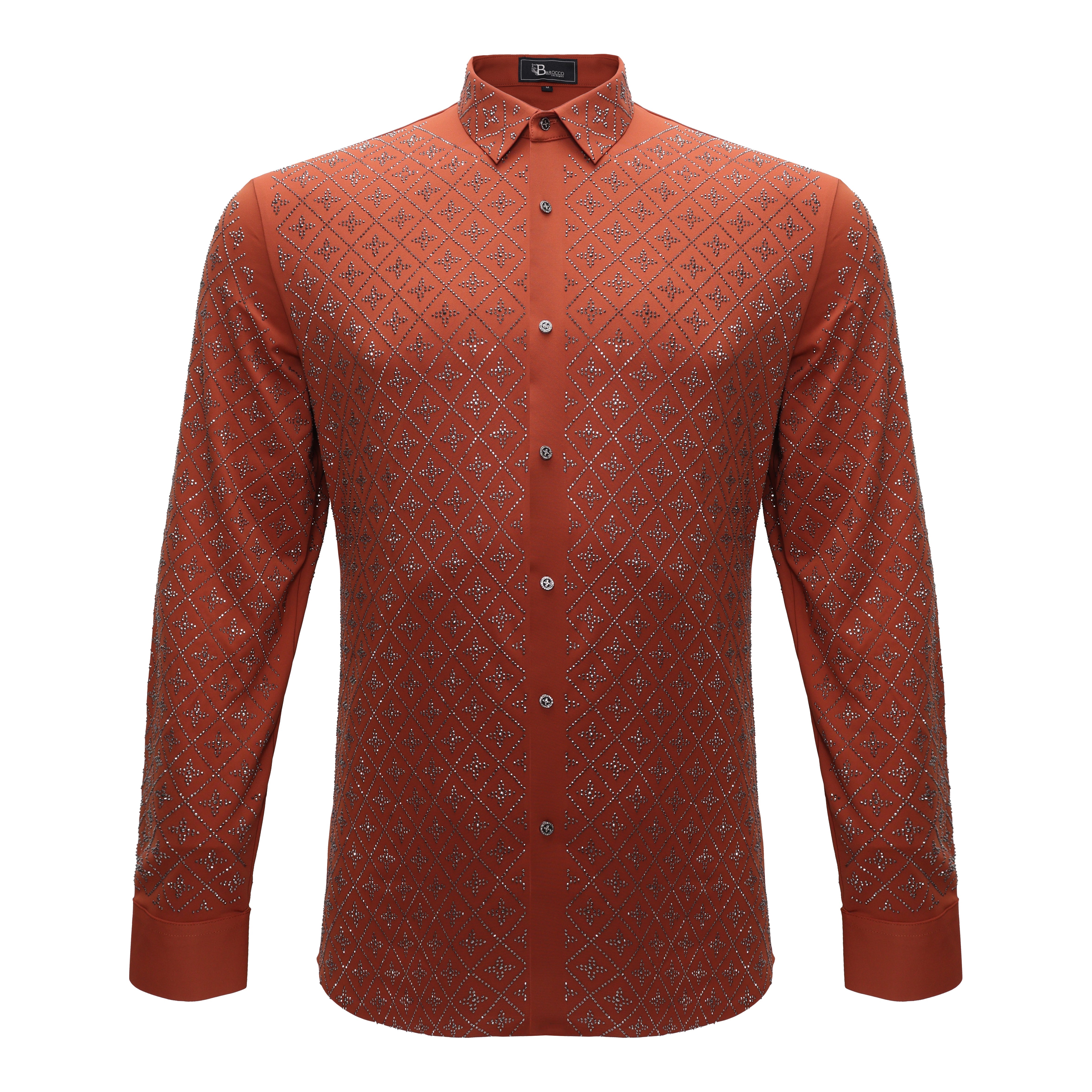 Sharp Armor Button-Up Shirt BRICK/GUN