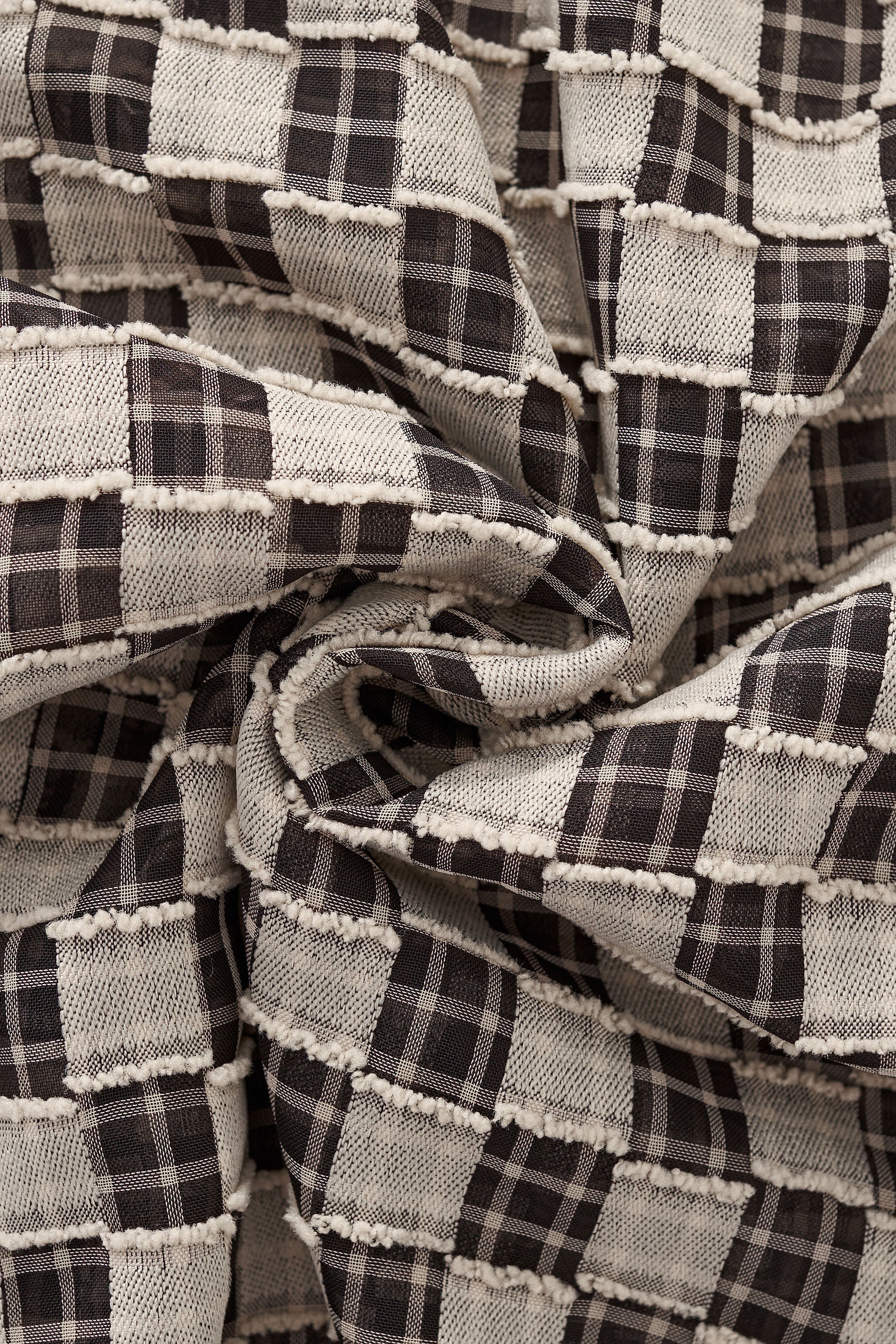 Textured Grid Shirt GREY