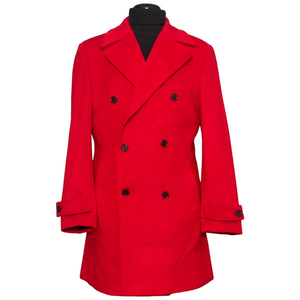 Cigar "Brentwood" 3/4 Length DB Peacoat (Red)