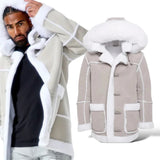 Jordan Craig Shearling Coat (Stone)