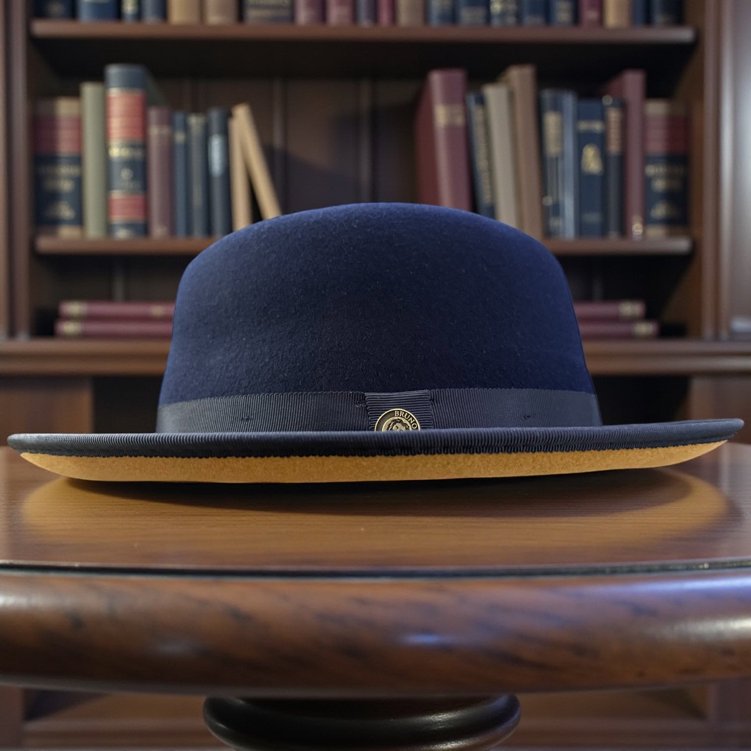 Bruno Capelo Tan Bottom Hat "keenan" (Navy/Tan)