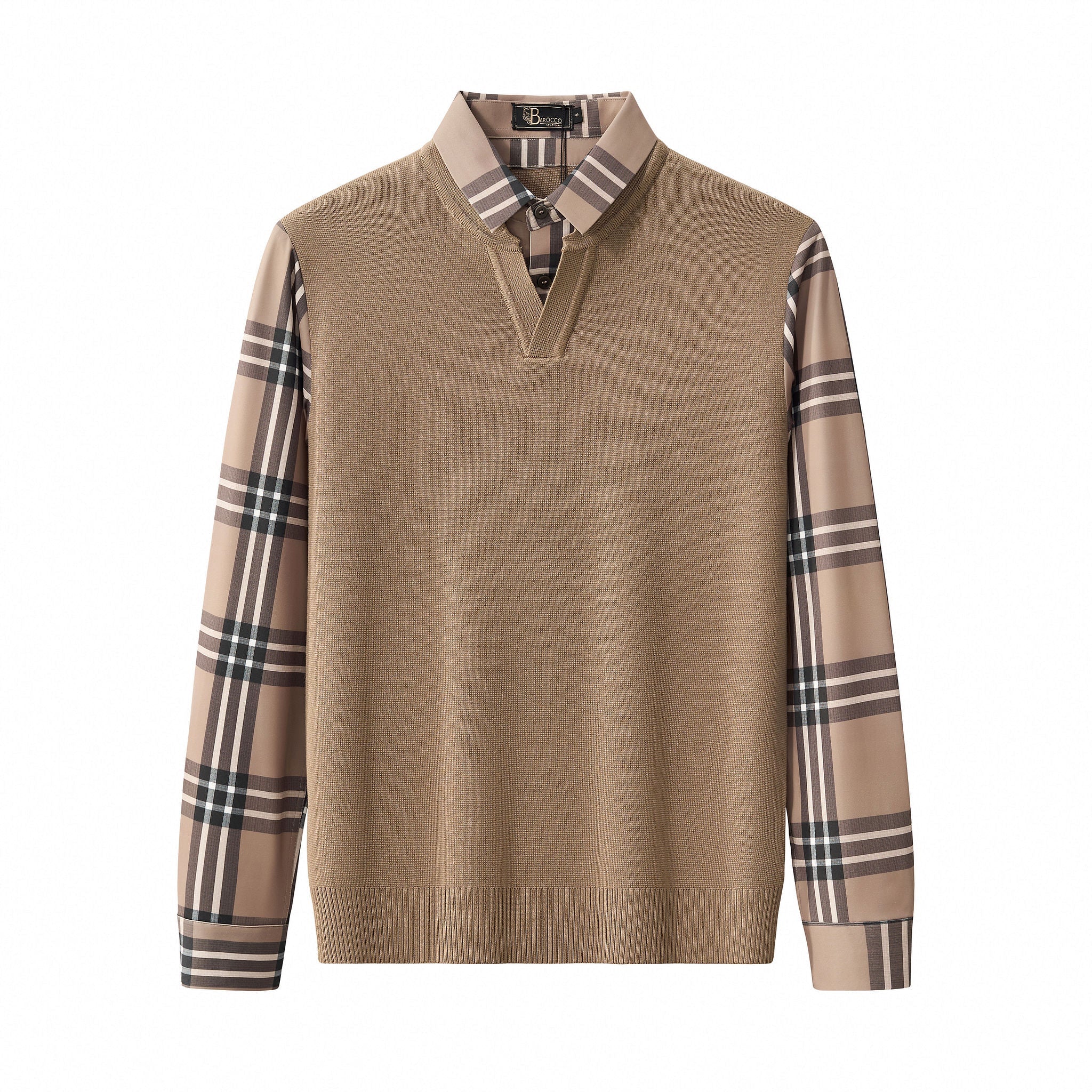 Hybrid Knit LS Shirt KHAKI