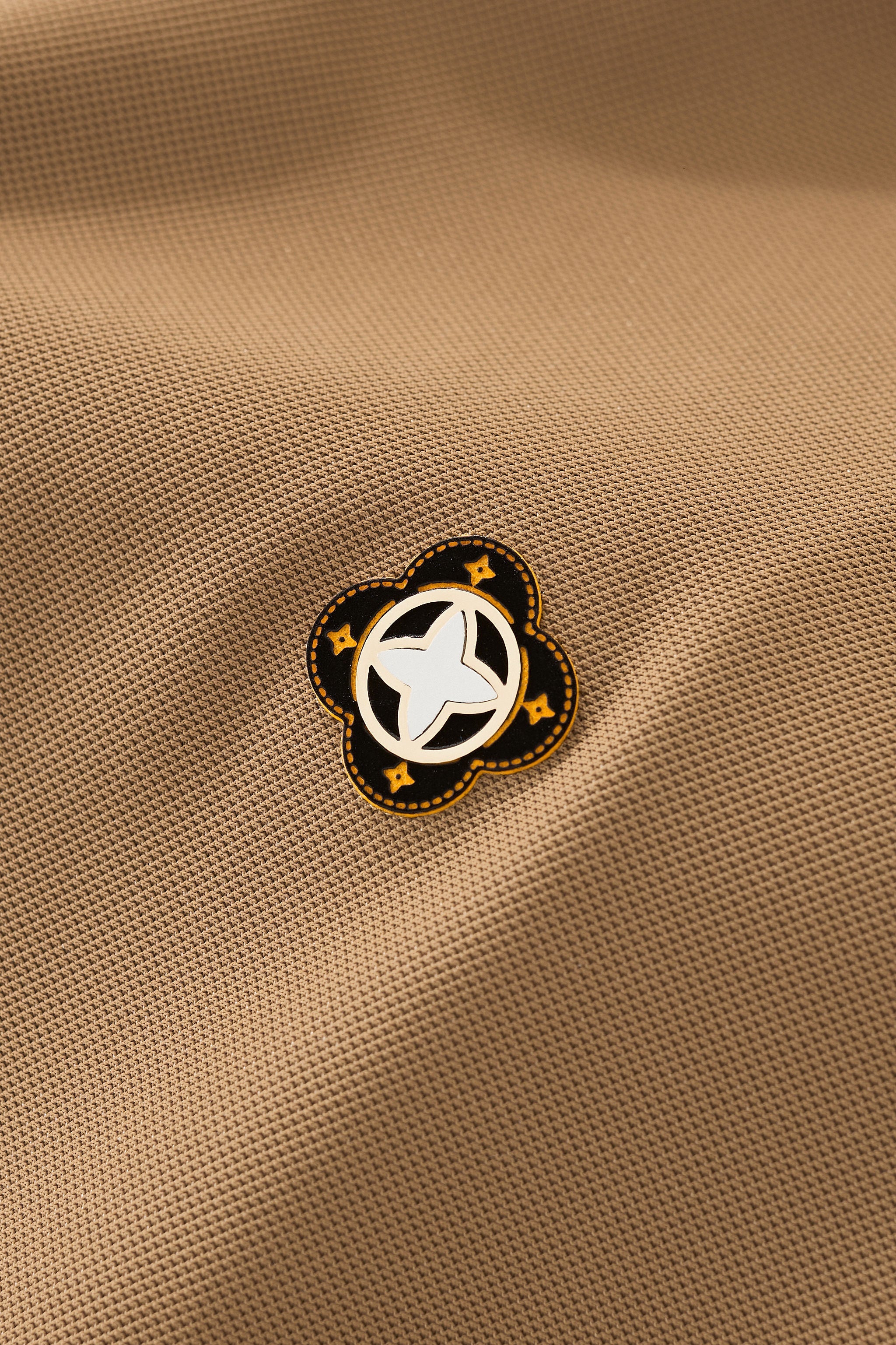 Pattern Trim Performance Polo – El Baron KHAKI