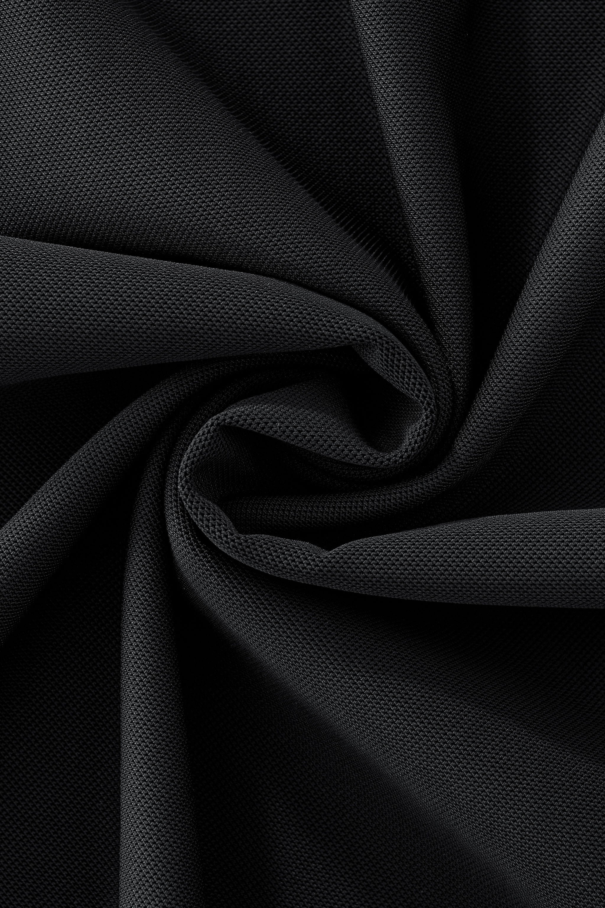 Signature Trim Performance Polo – El Baron BLACK