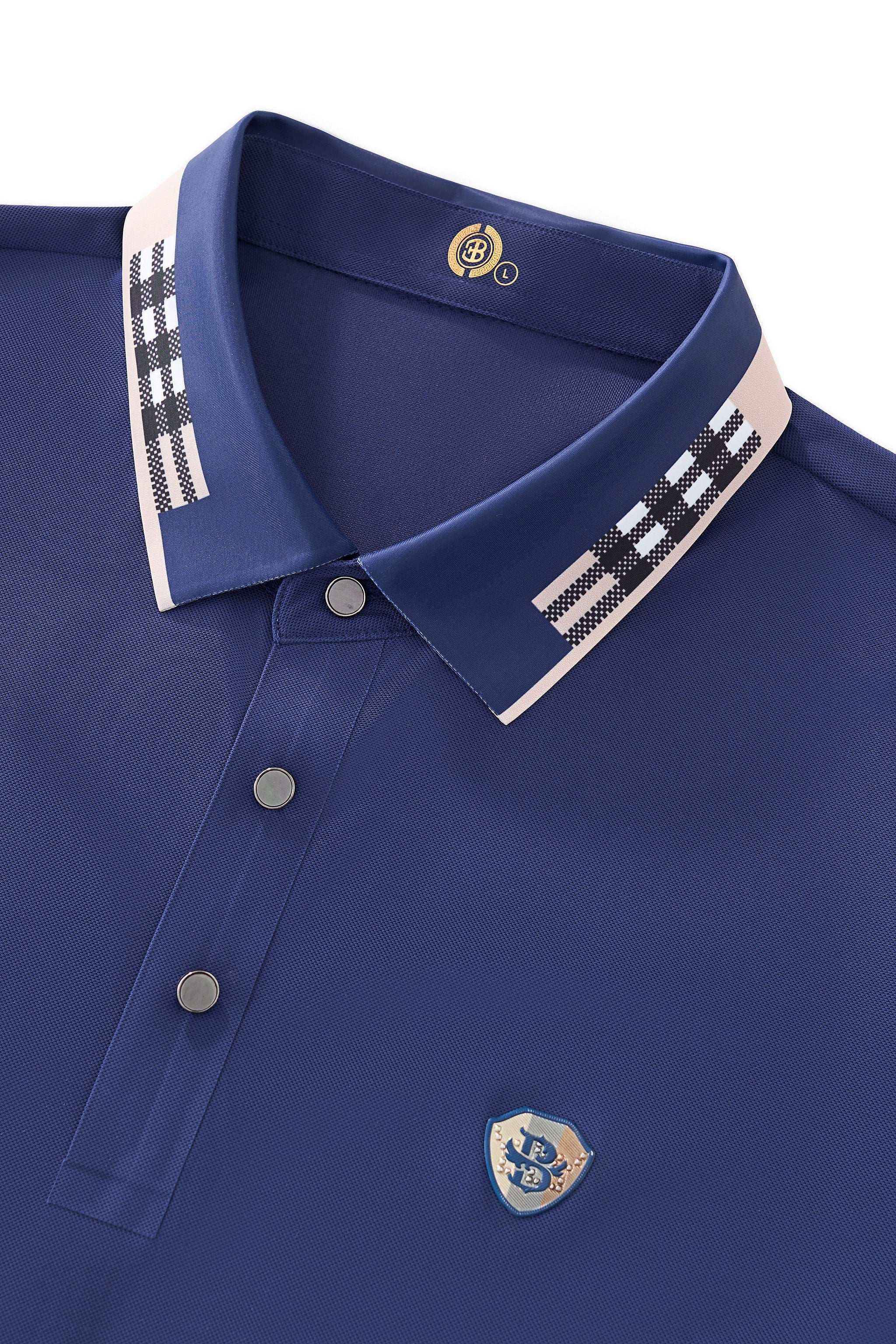 Signature Trim Performance Polo – El Baron NAVY