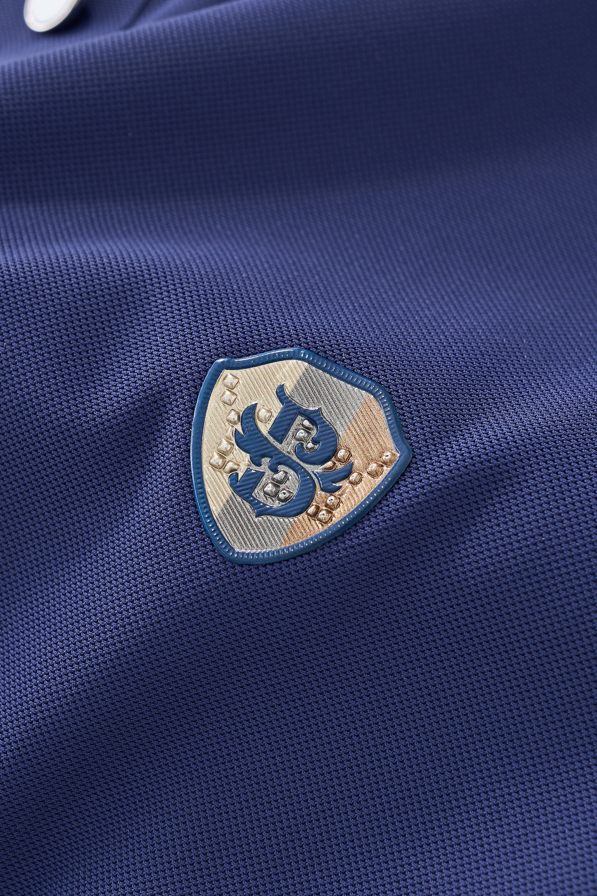 Signature Trim Performance Polo – El Baron NAVY