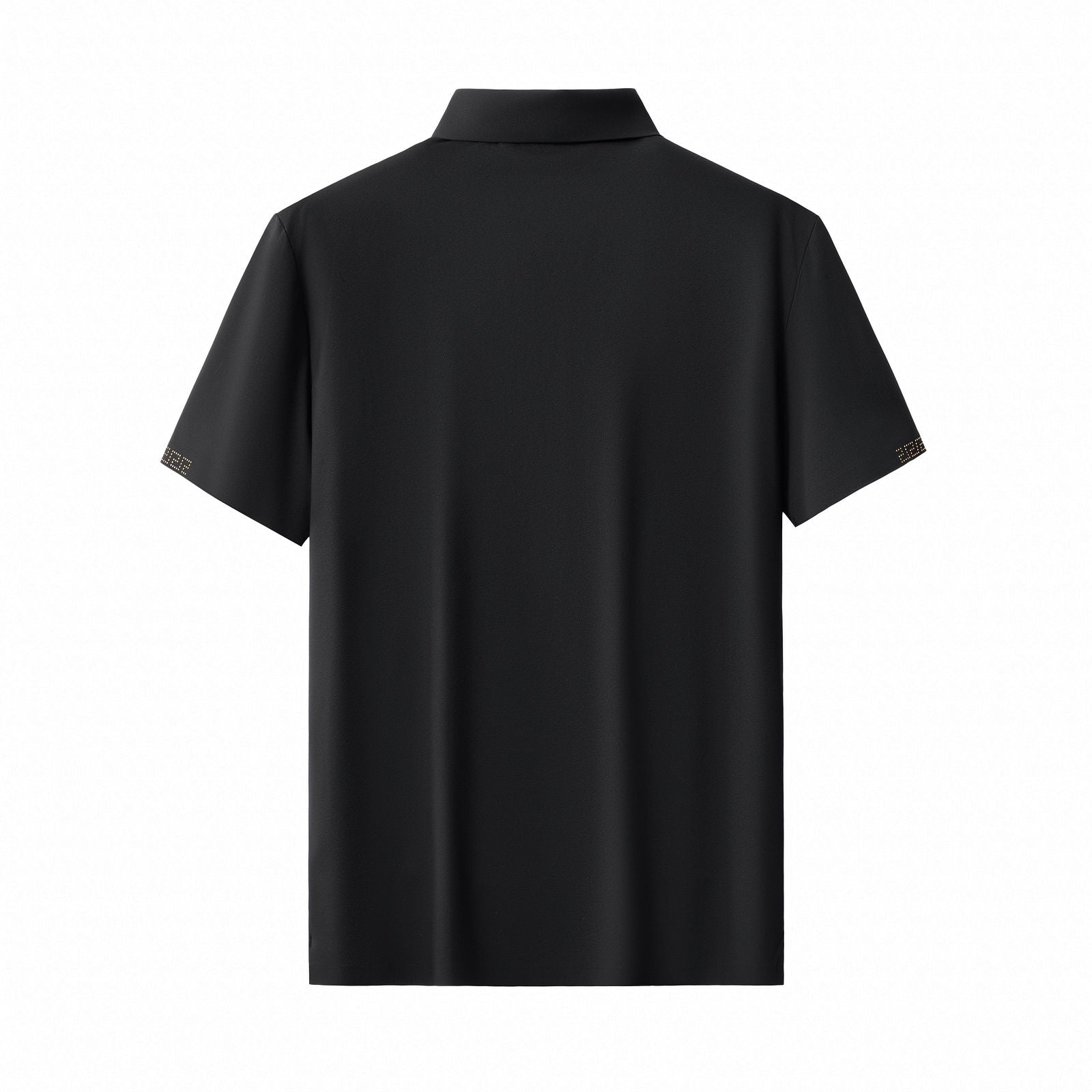 Perforated Collar Performance Polo – El Baron BLACK/GOLD