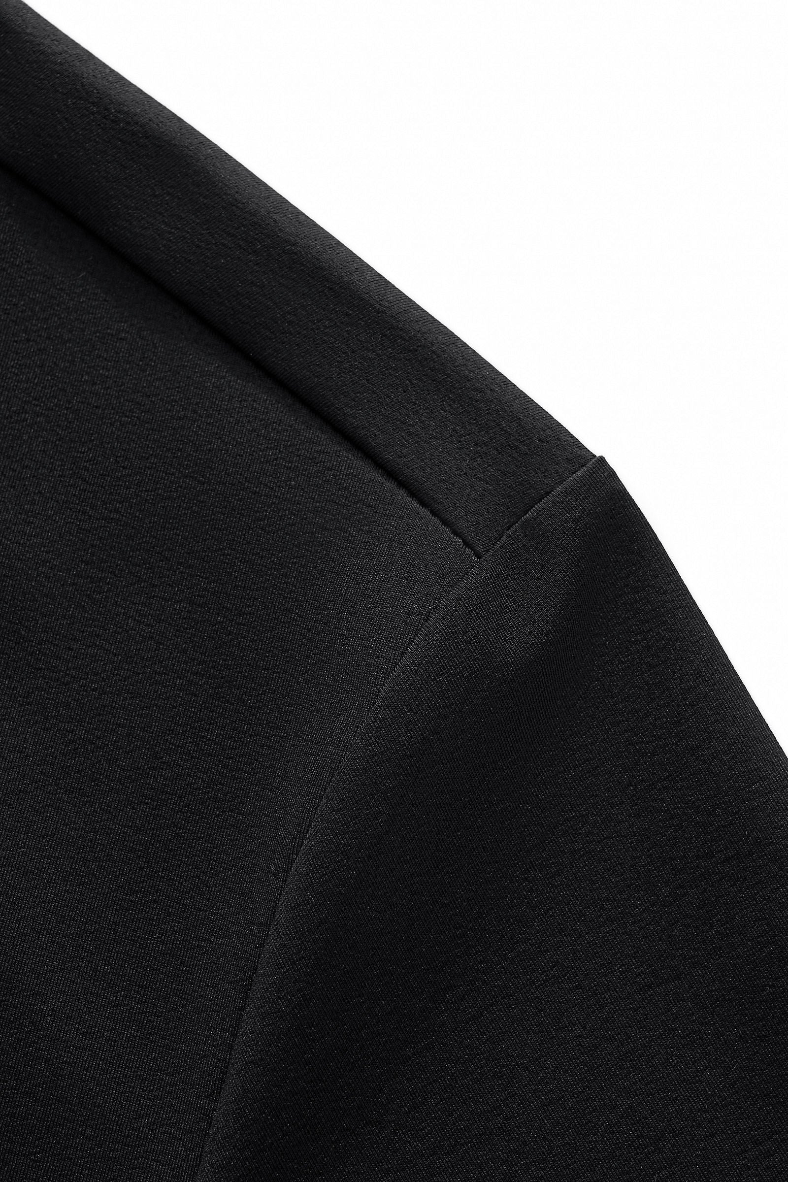Perforated Collar Performance Polo – El Baron BLACK/SILVER