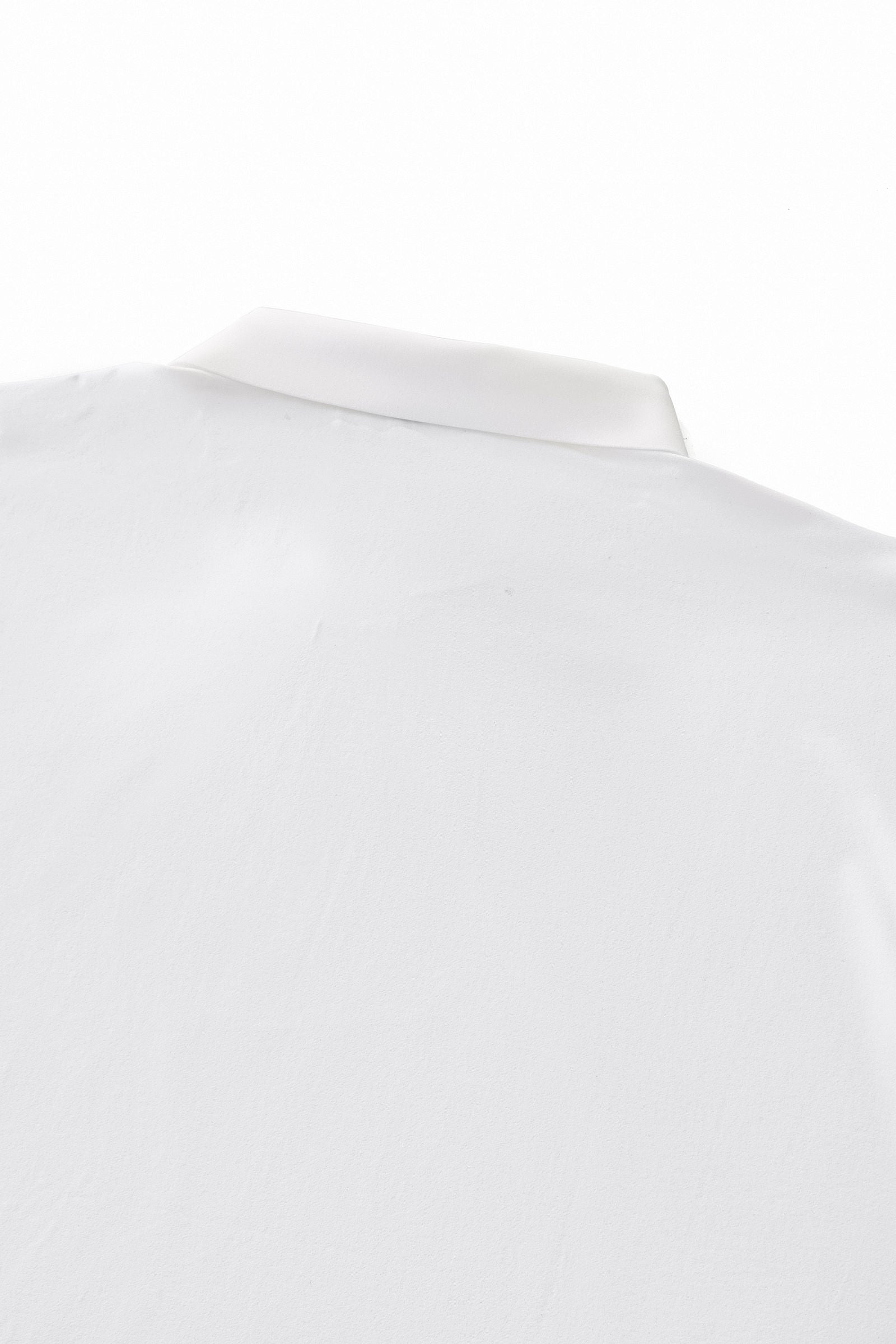 Perforated Collar Performance Polo – El Baron WHITE/SILVER