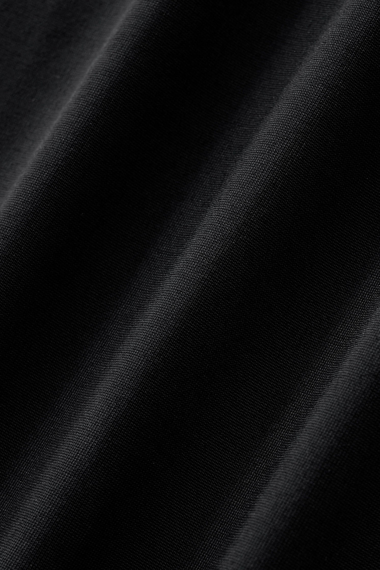 Embossed Placket Performance Polo – El Baron BLACK