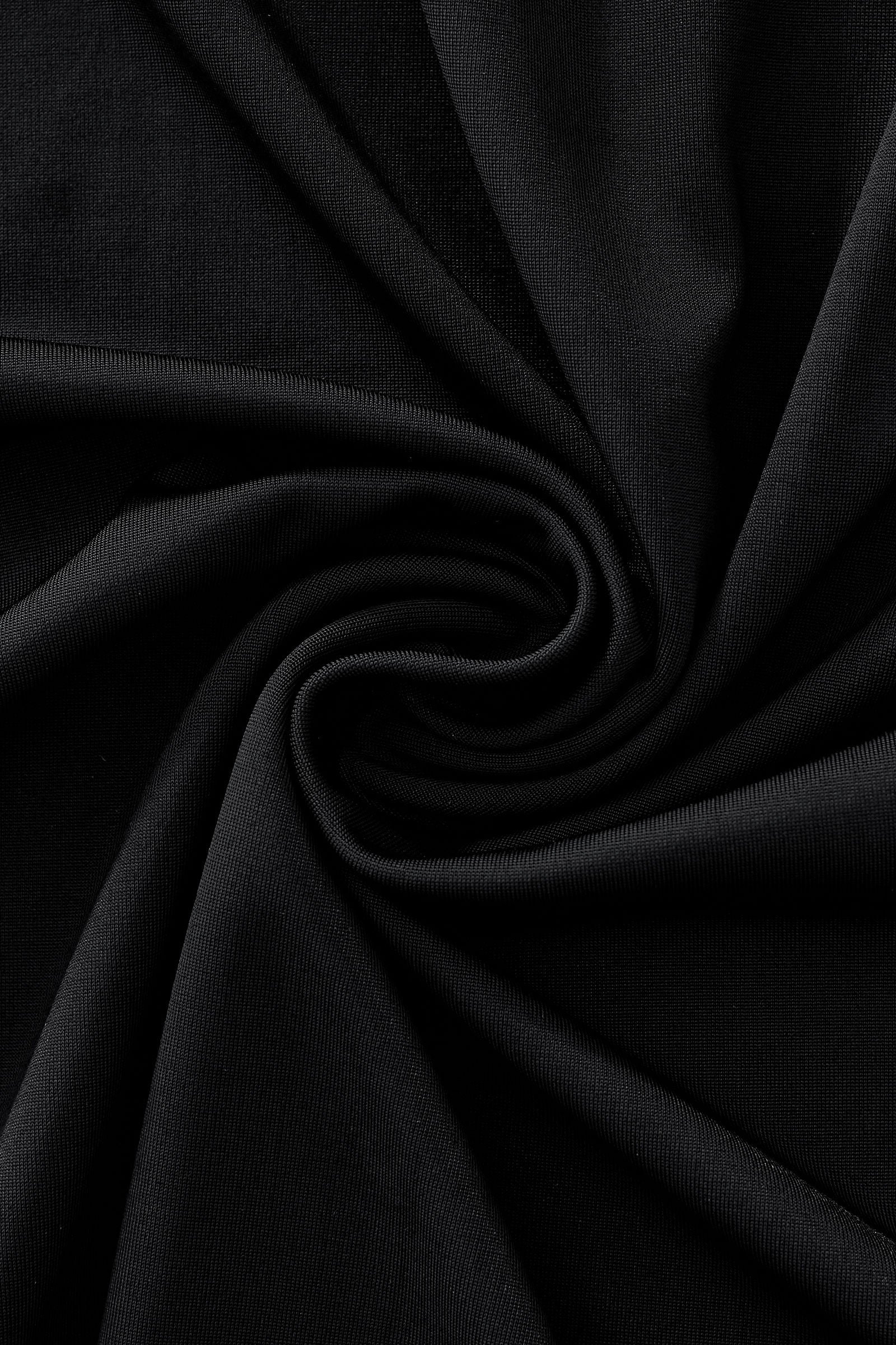 Embossed Placket Performance Polo – El Baron BLACK