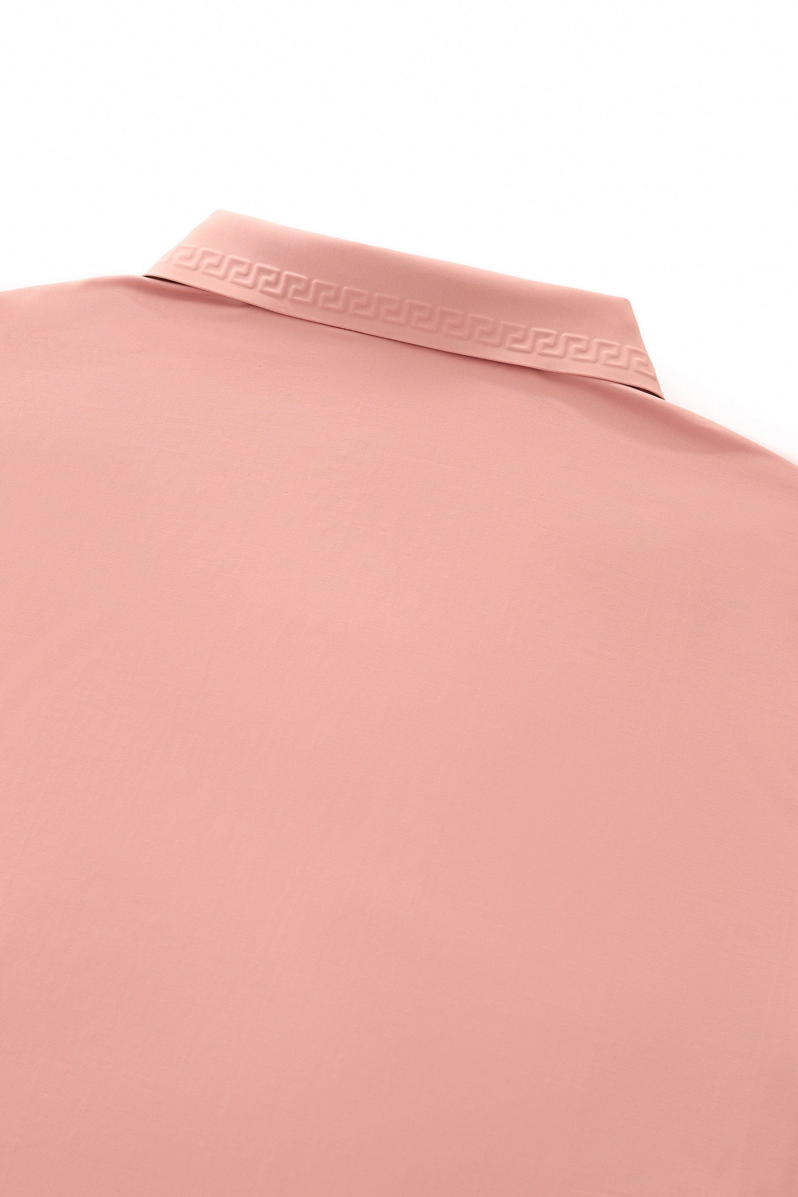 Embossed Placket Performance Polo – El Baron BRICK