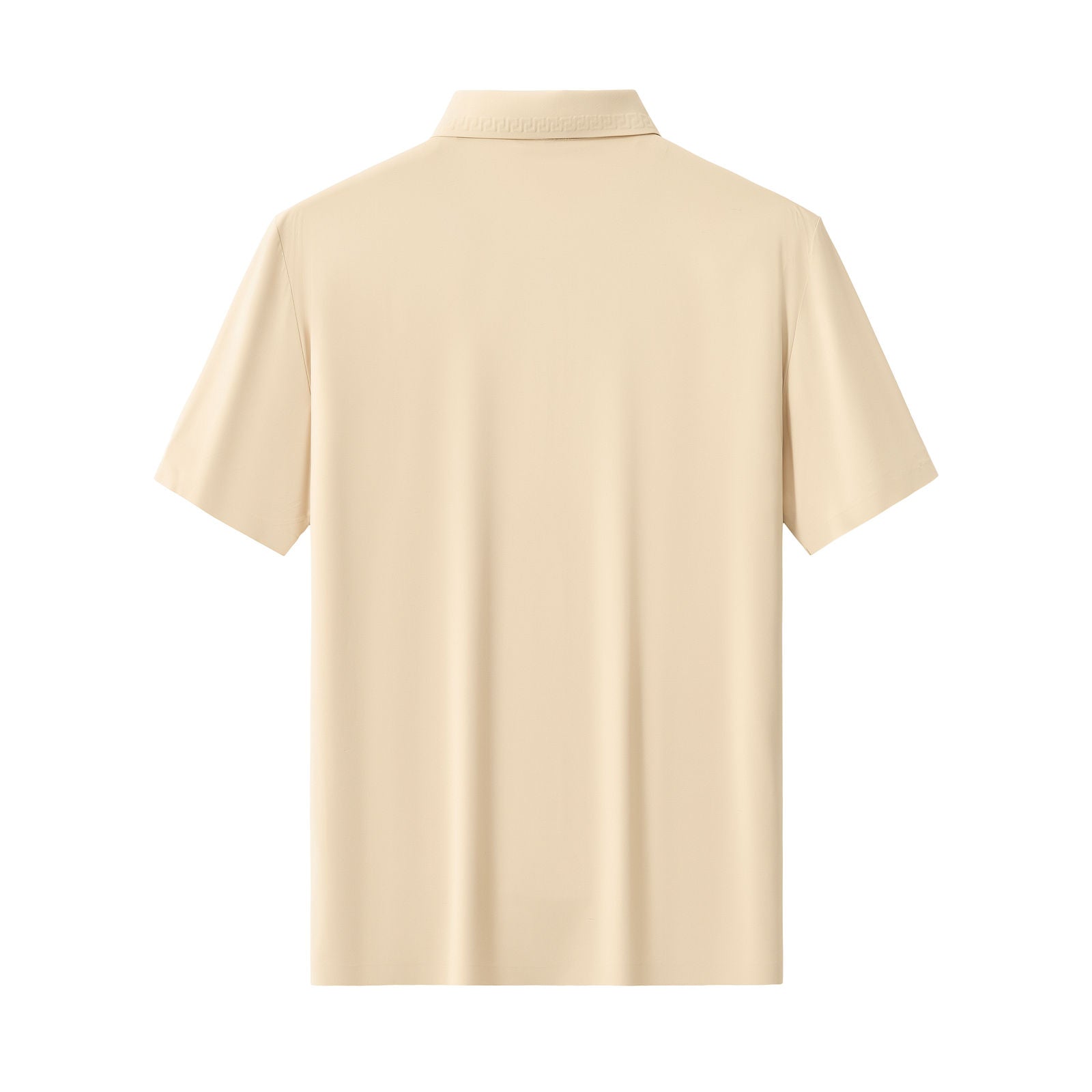 Embossed Placket Performance Polo – El Baron KHAKI