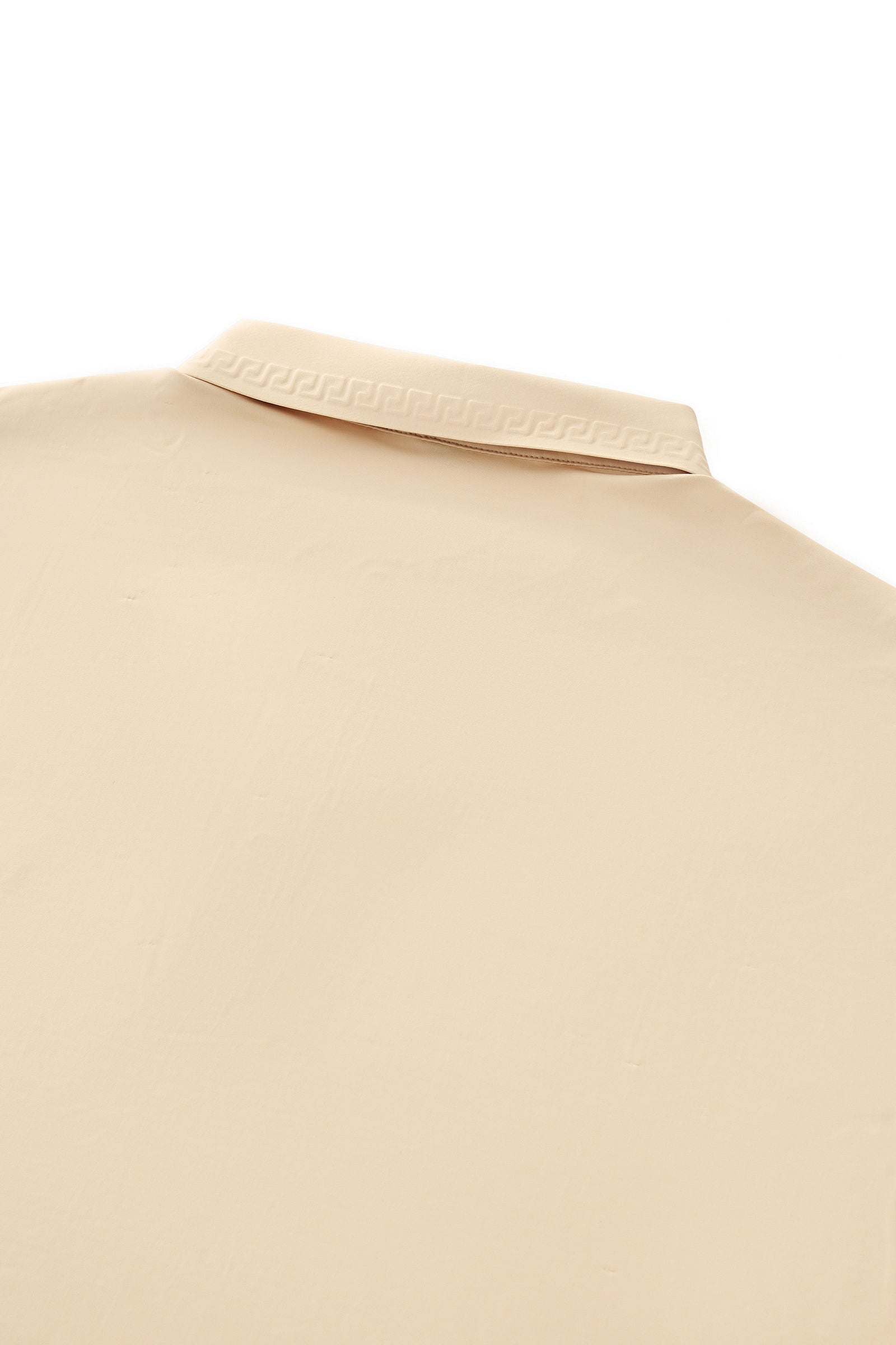 Embossed Placket Performance Polo – El Baron KHAKI