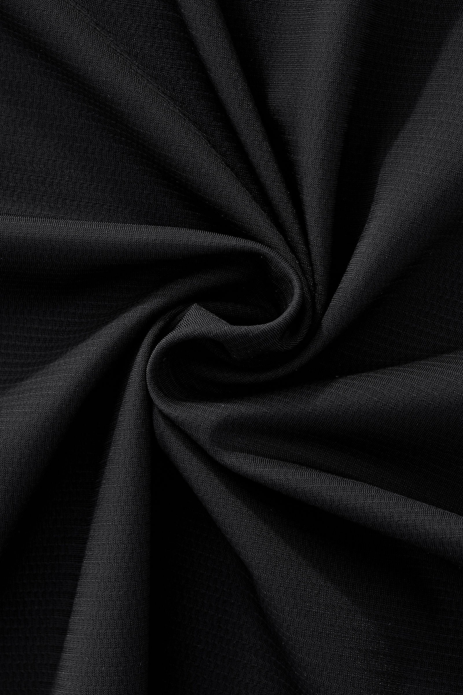 Zip Placket Performance Polo – El Baron BLACK