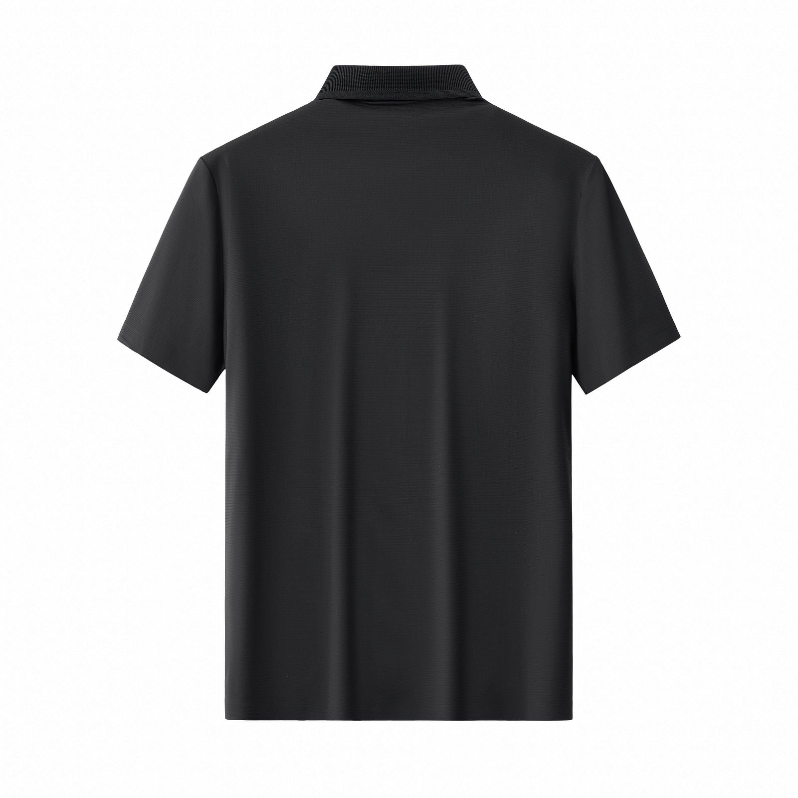 Zip Placket Performance Polo – El Baron BLACK