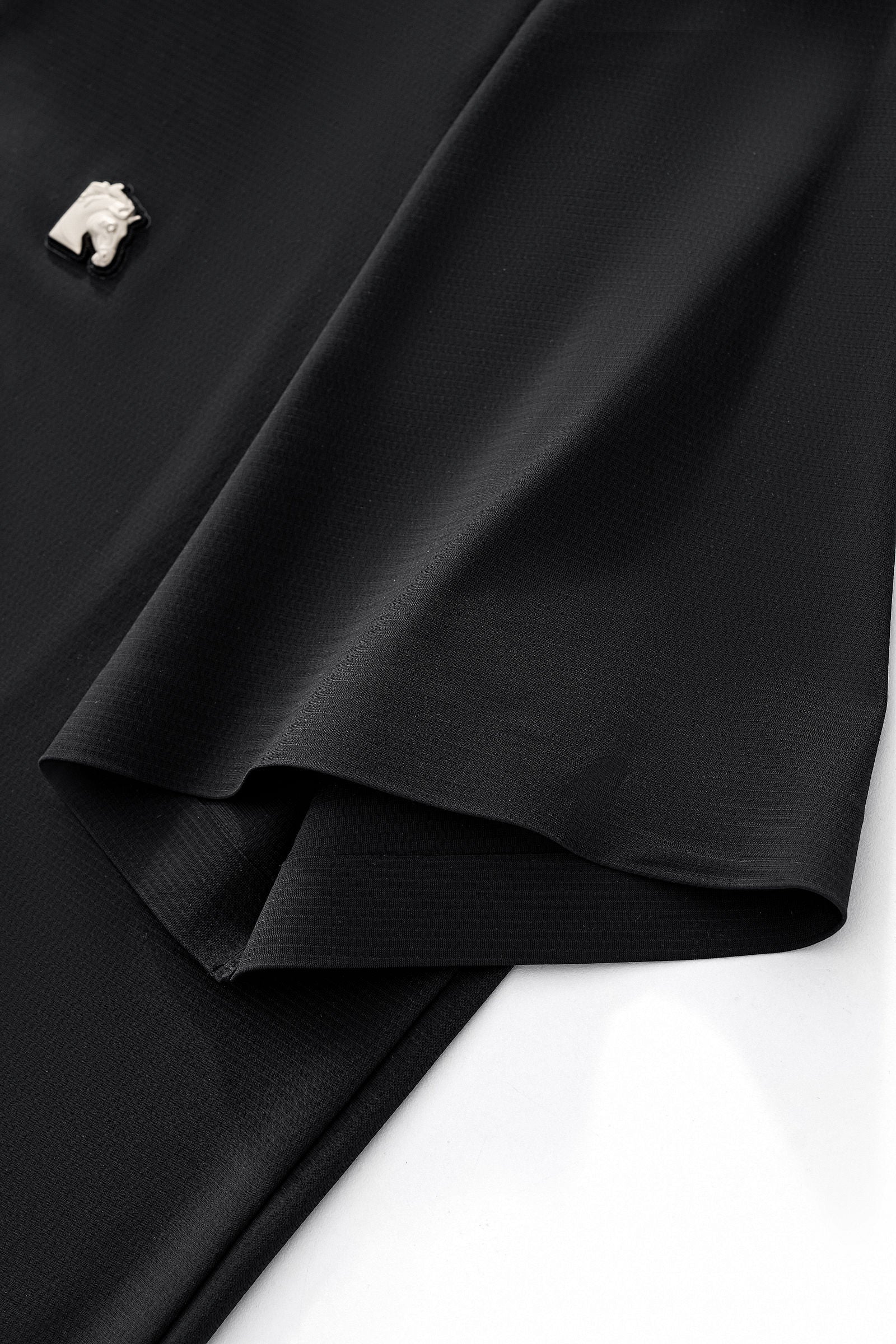 Zip Placket Performance Polo – El Baron BLACK