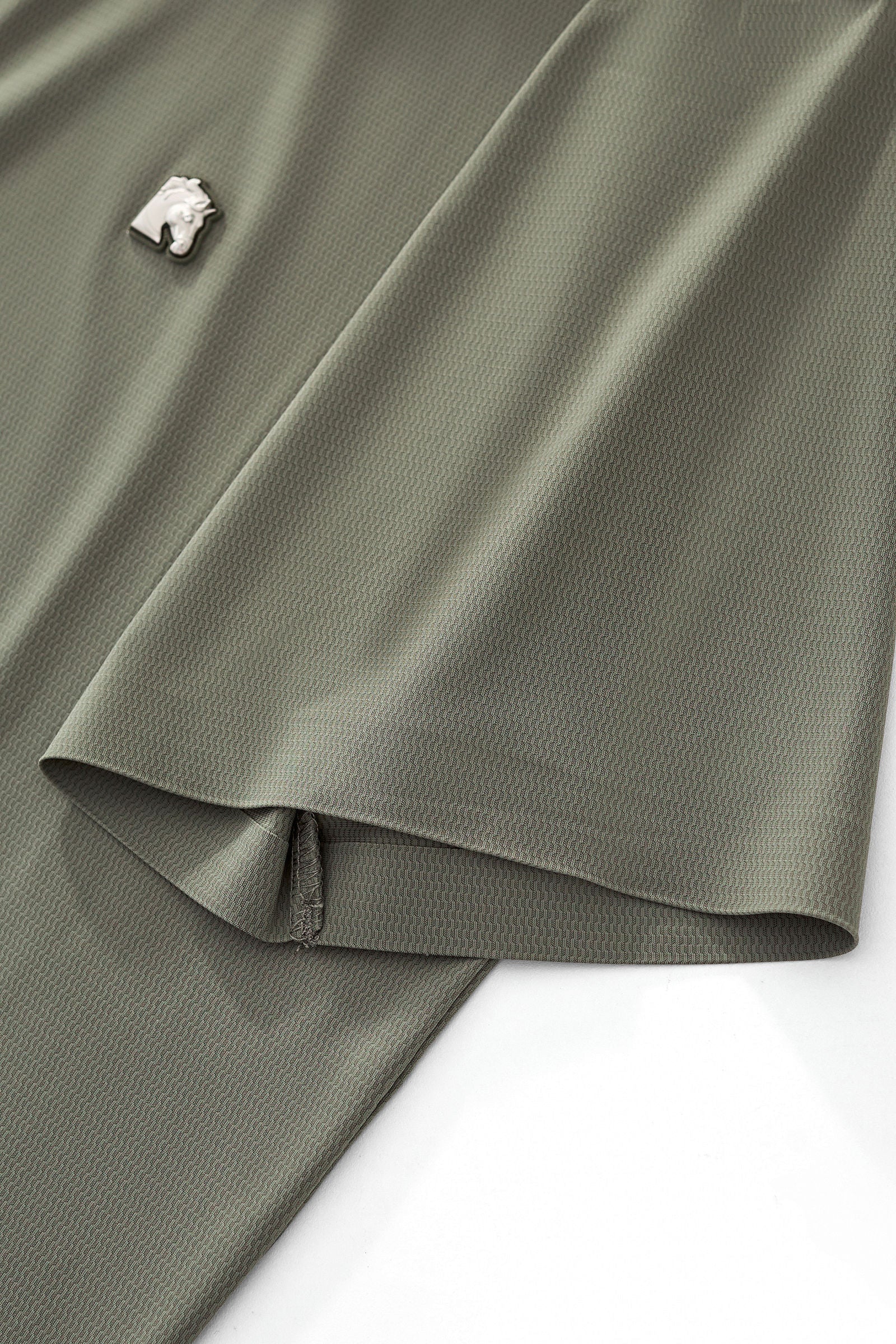 Zip Placket Performance Polo – El Baron DARK GREEN