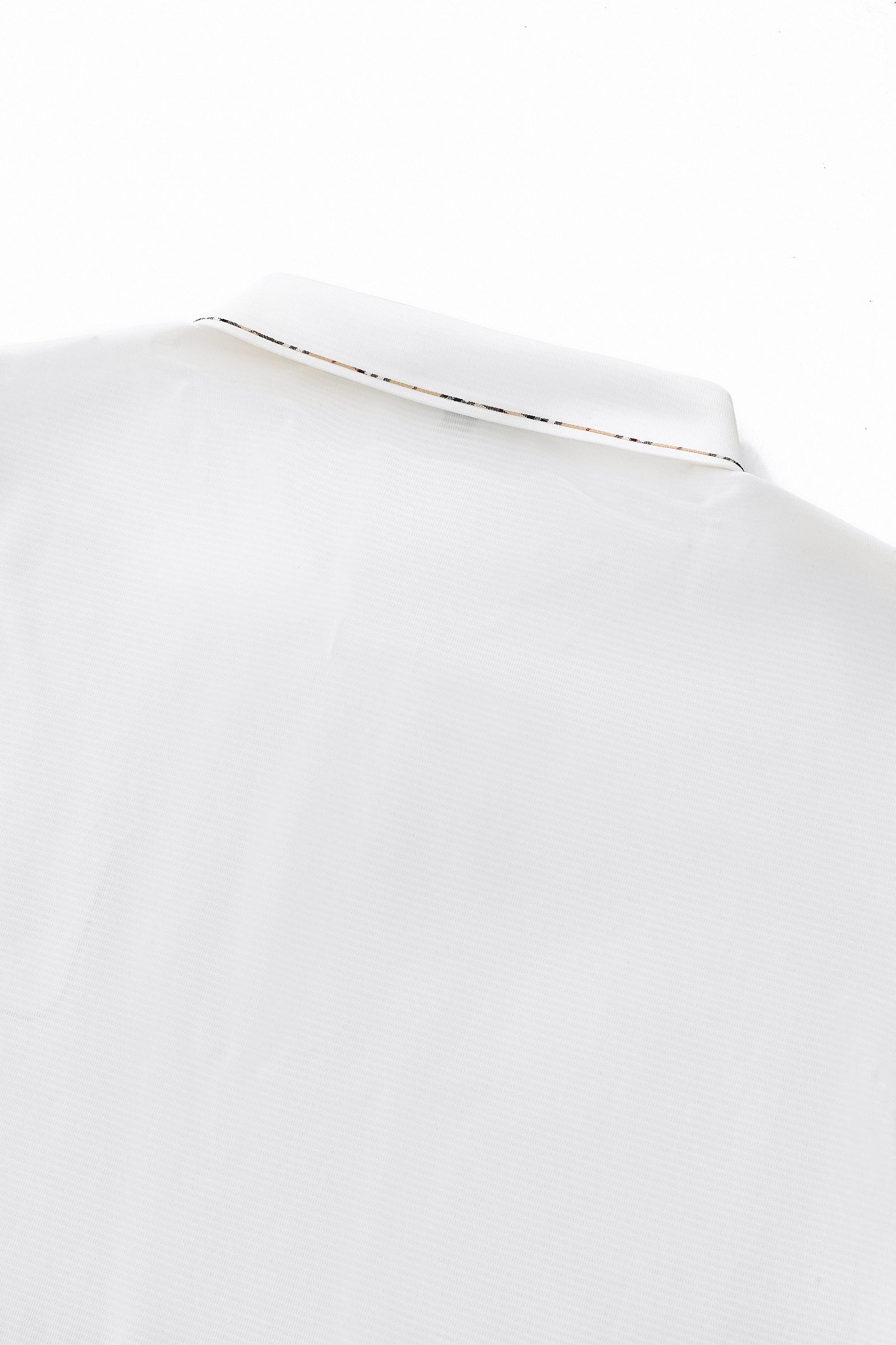 Contrast Trim Detail Polo – El Baron WHITE