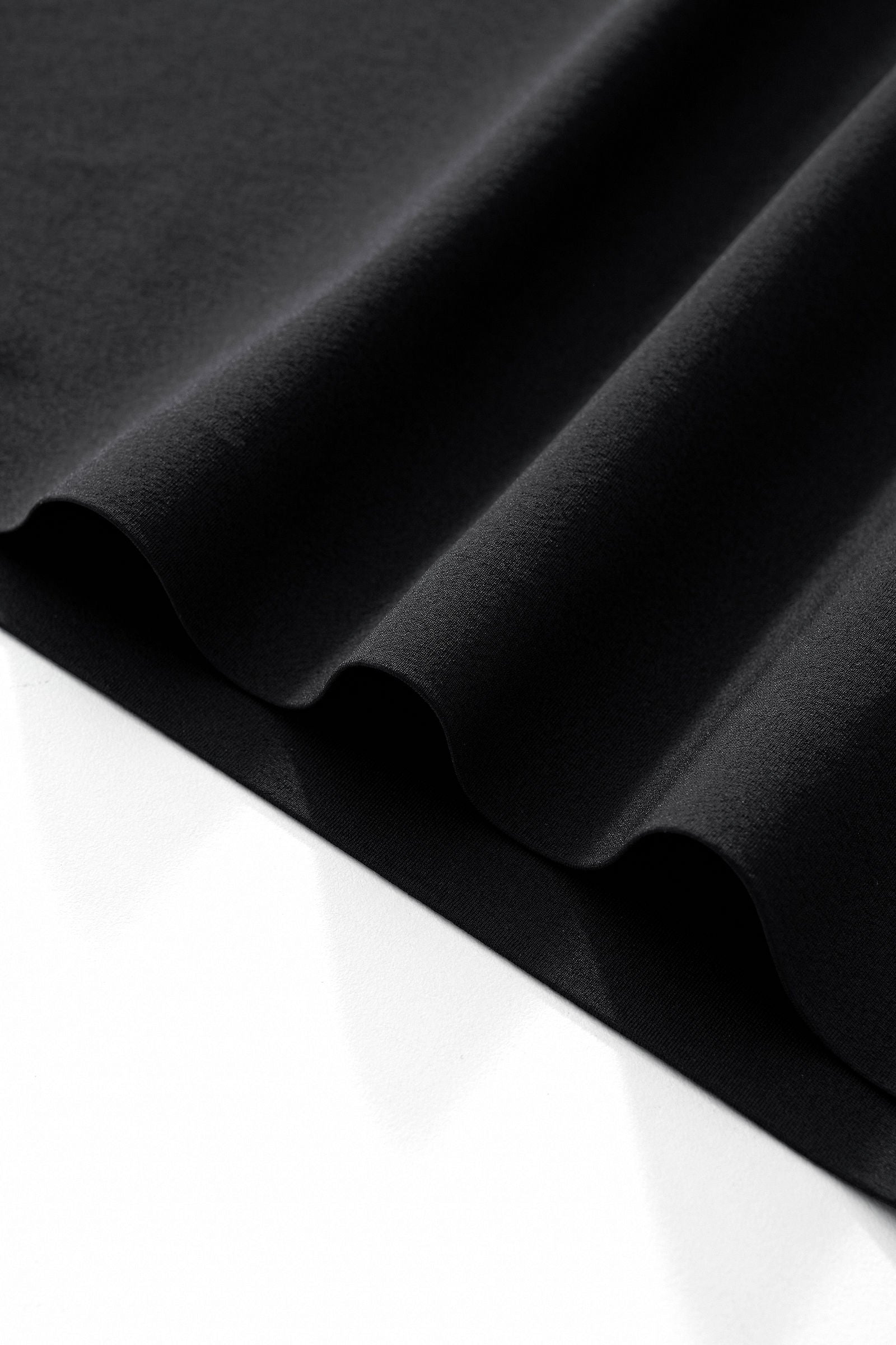Stripe Collar Performance Polo – El Baron BLACK