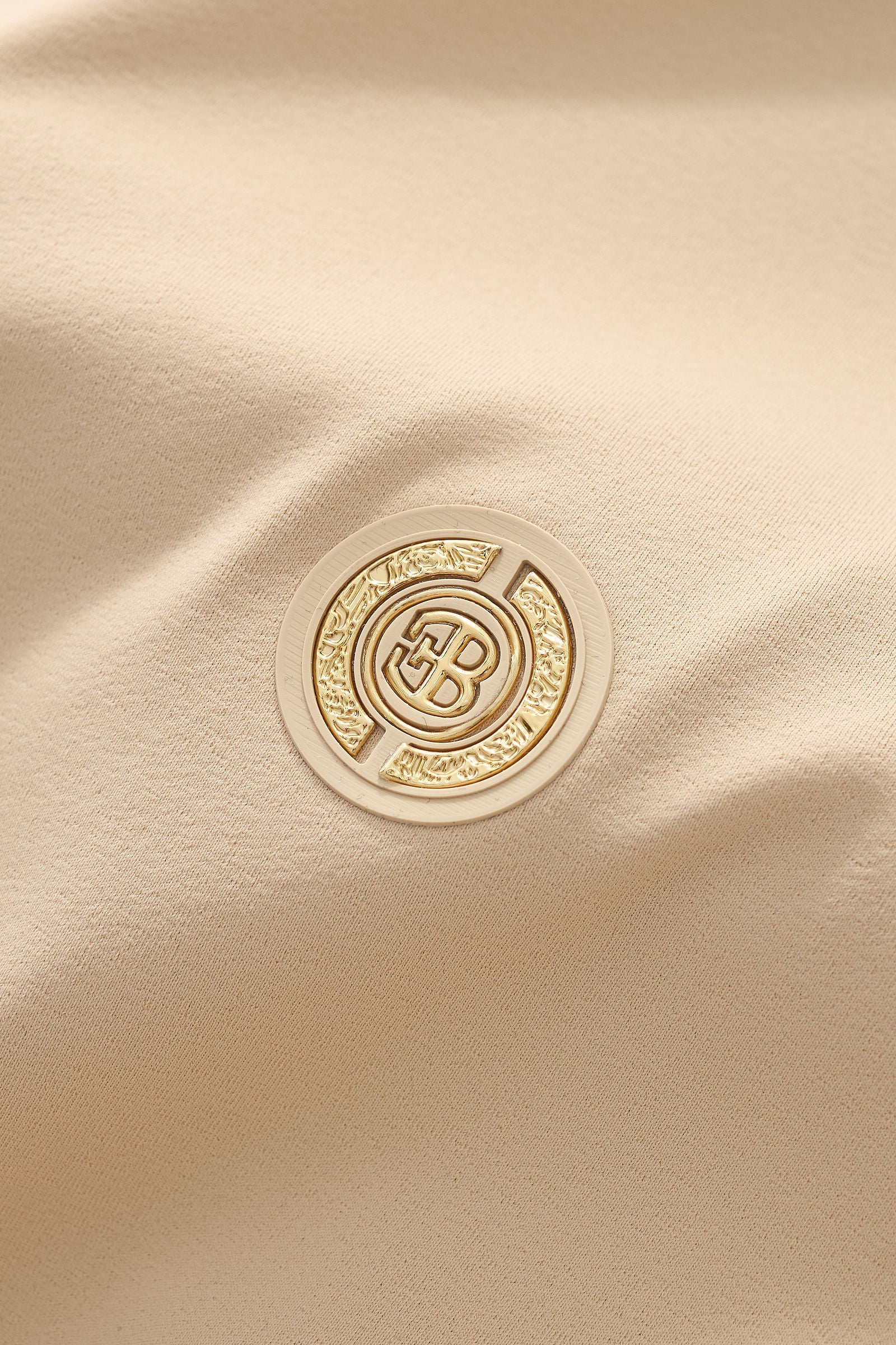 Stripe Collar Performance Polo – El Baron KHAKI