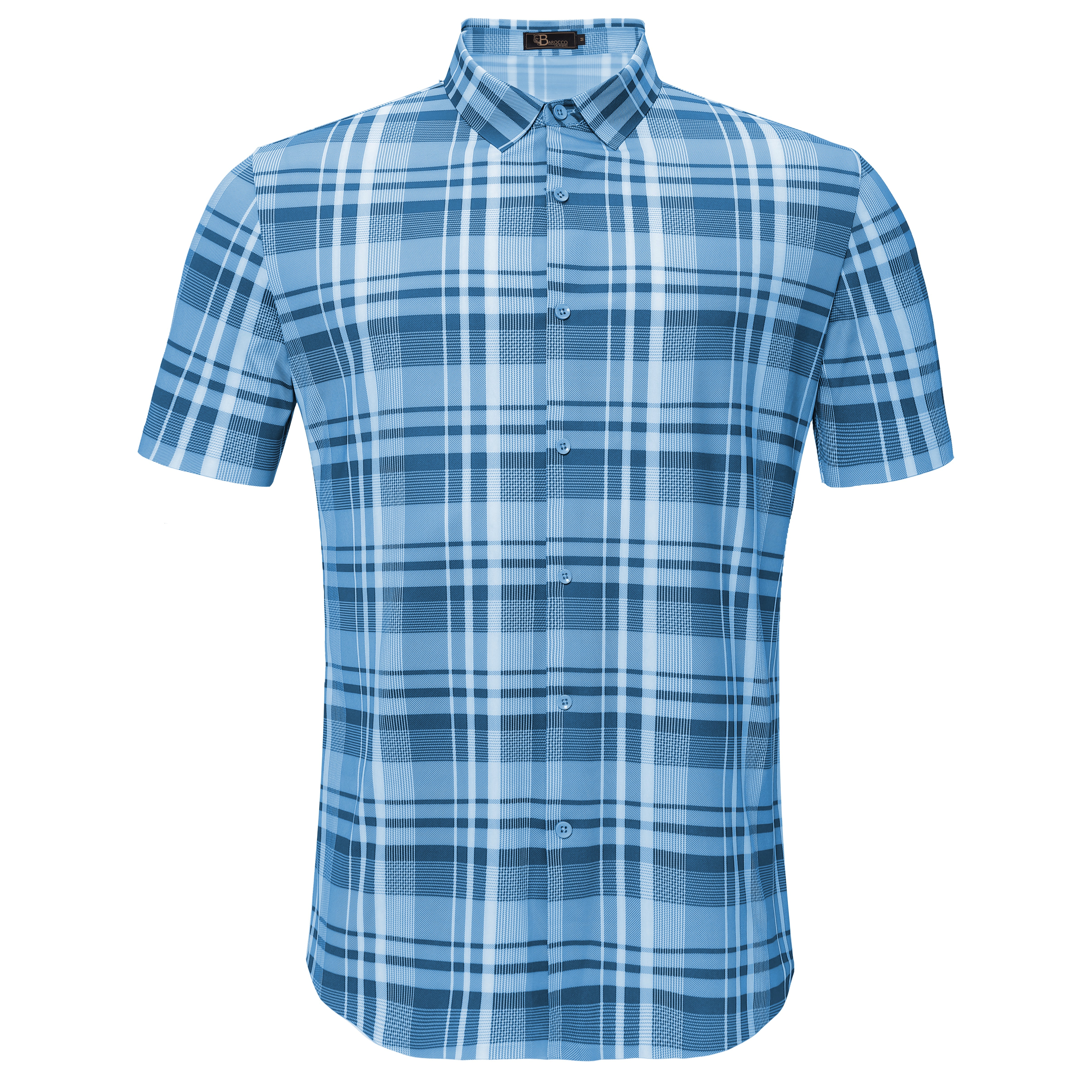Square Up Short-Sleeve Shirt BLUE