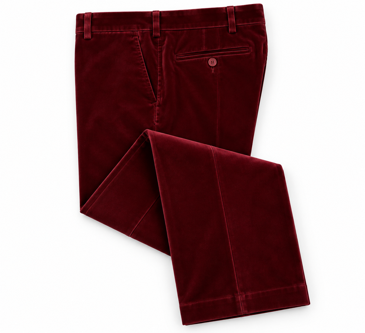 Inserch Velveteen Military Pant (Burgundy)