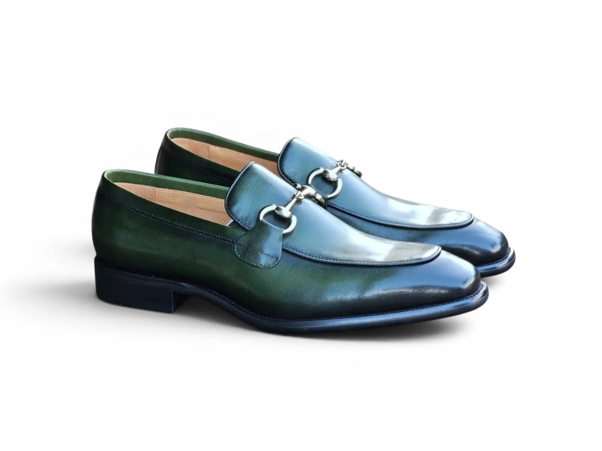 Burnished Calfskin Horsebit Loafer