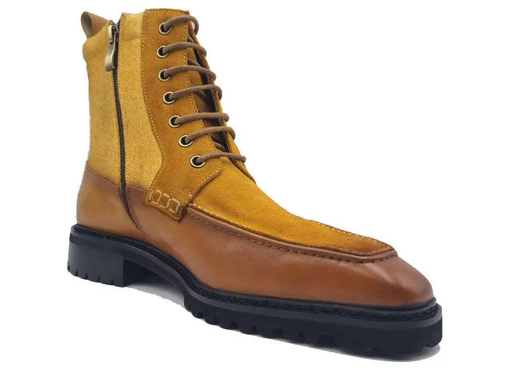 Lace-up Boot with Side Zipper