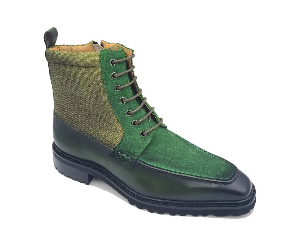 Lace-up Boot with Side Zipper