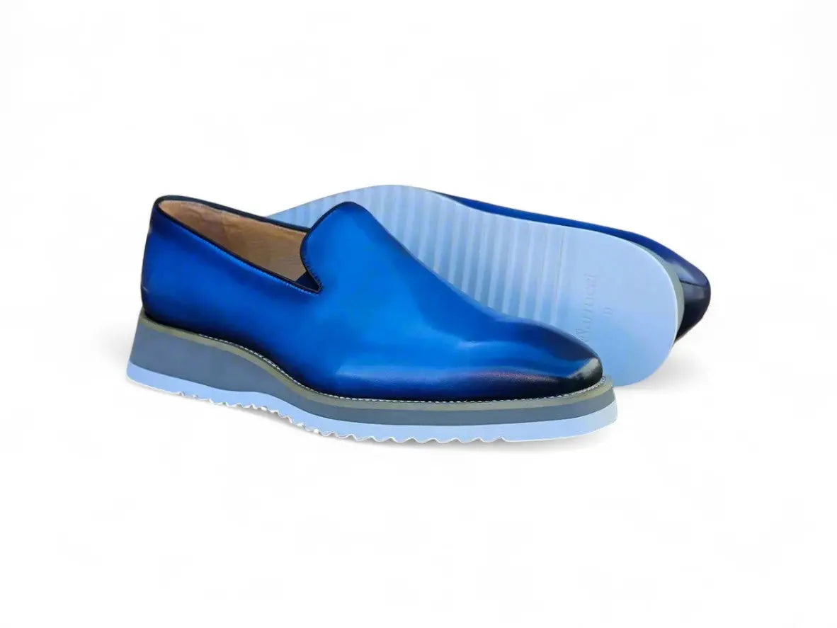 Burnished Wholecut Loafer Lightweight Sole