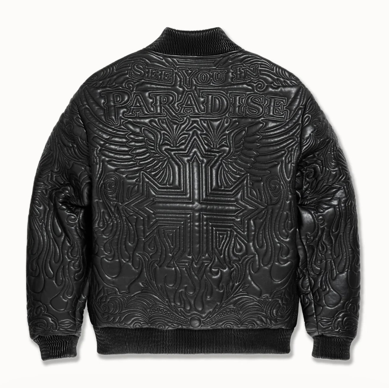 Graphic Bomber Jacket (Black)