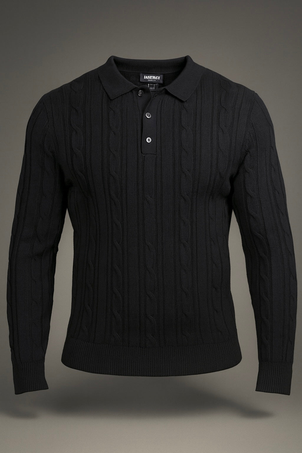 Prestige "Slayton" Polo Sweater (Black) 210