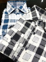 Lanzino "Stitched" Shirt (Navy/White)