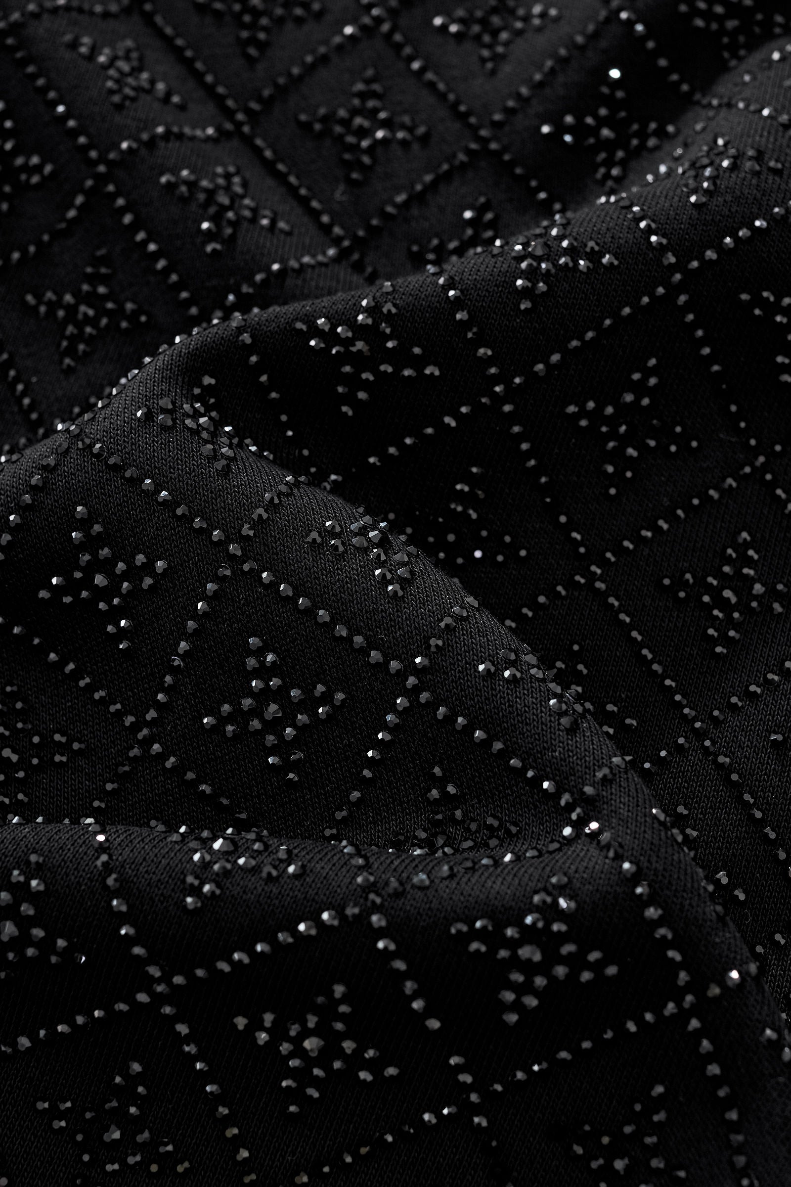 Radiant Grid Stone Short set – Century Penthouse BLACK/BLACK