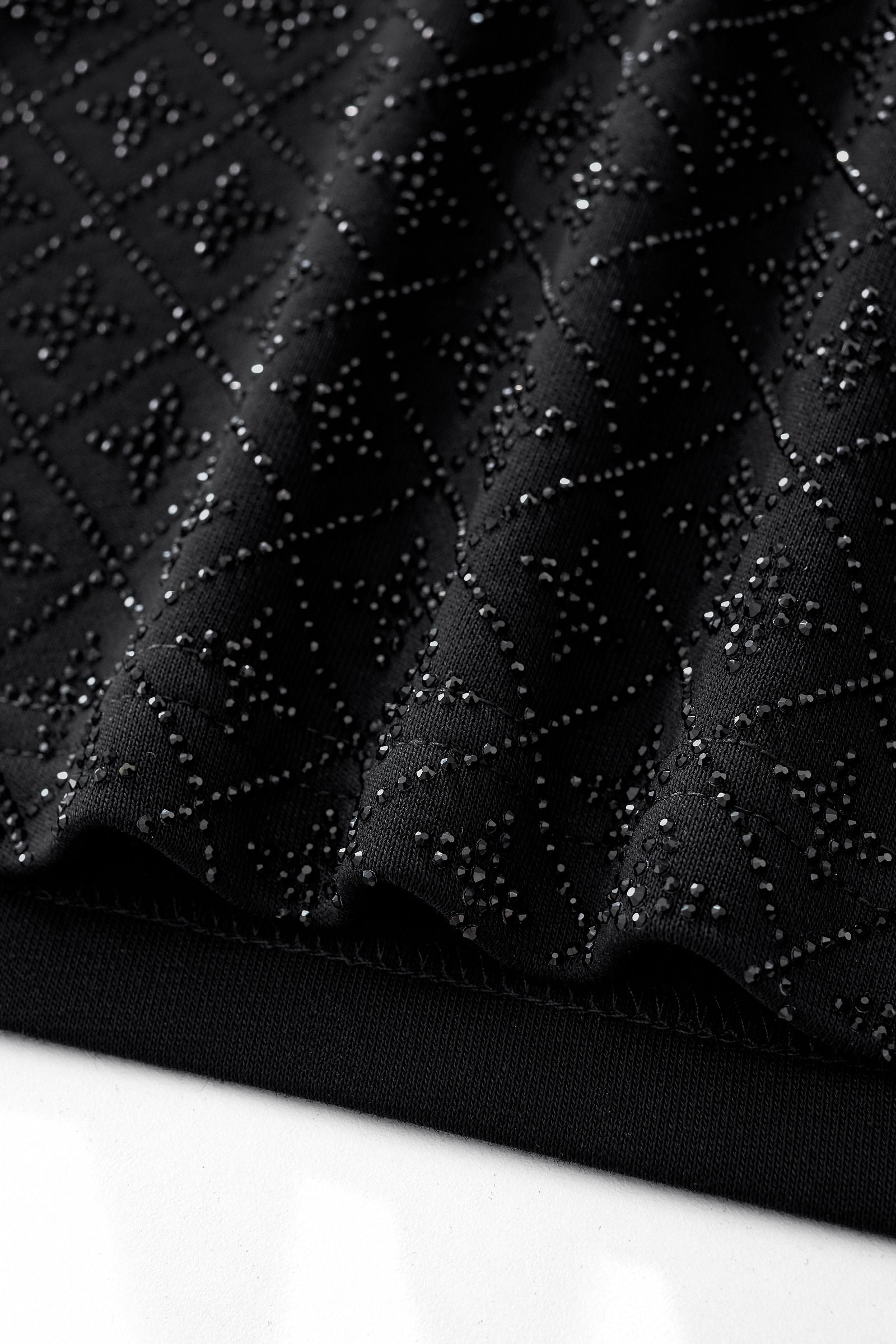 Radiant Grid Stone Short set – Century Penthouse BLACK/BLACK