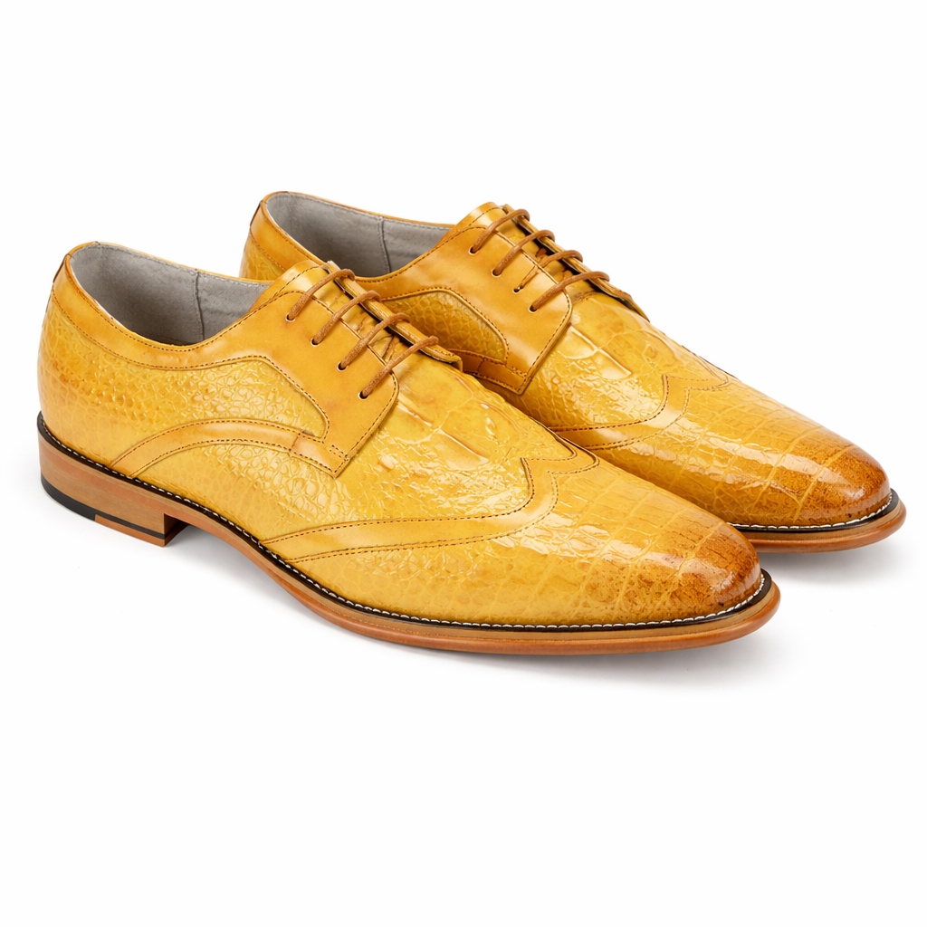 Giovanni Shane Men’s Calfskin Leather Shoe – Scotch